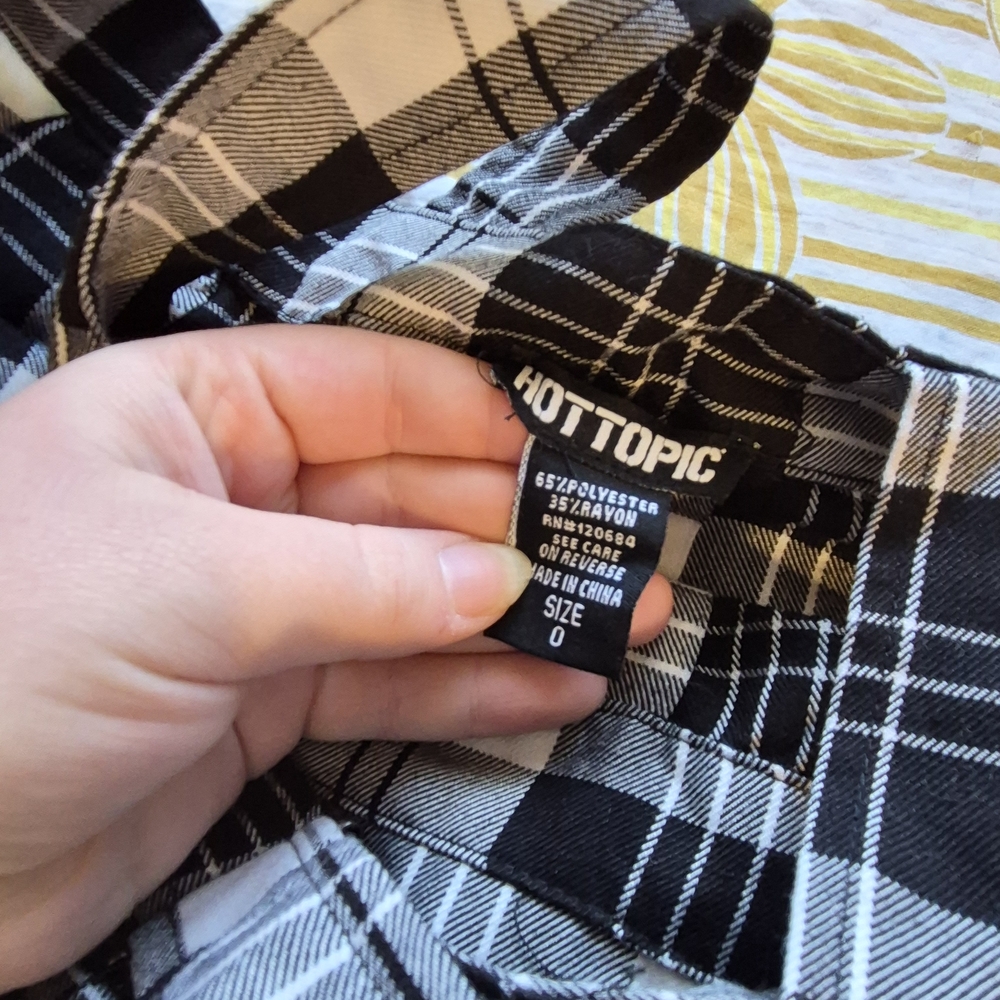 SOLD - Hot Topic Black and White Plaid Midi Dress - Picture 6 of 8